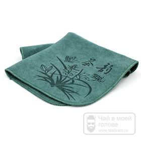 Чайное полотенце «Культура», зеленое 30x30