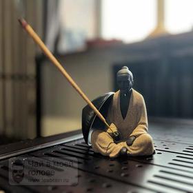 Чайная игрушка «Монах в шляпе», сито, держатель благовония, глина