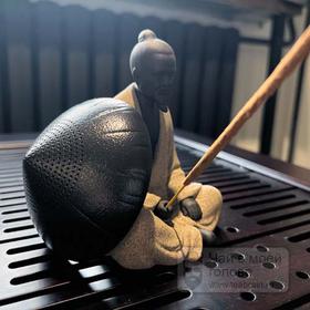 Чайная игрушка «Монах в шляпе», сито, держатель благовония, глина