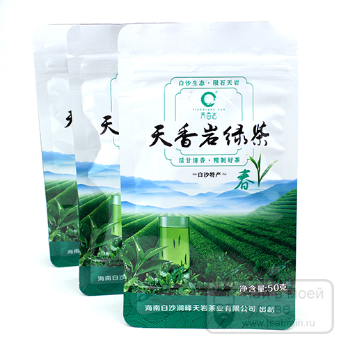 Зеленый чай "Байша" о. Хайнань, сырье 2019 года
