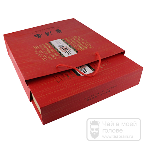 "Чайная культура", подарочная упаковка для пуэра, 26х26х5см